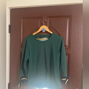 Melissa Paige Deep Teal Crewneck Long Sleeve Top